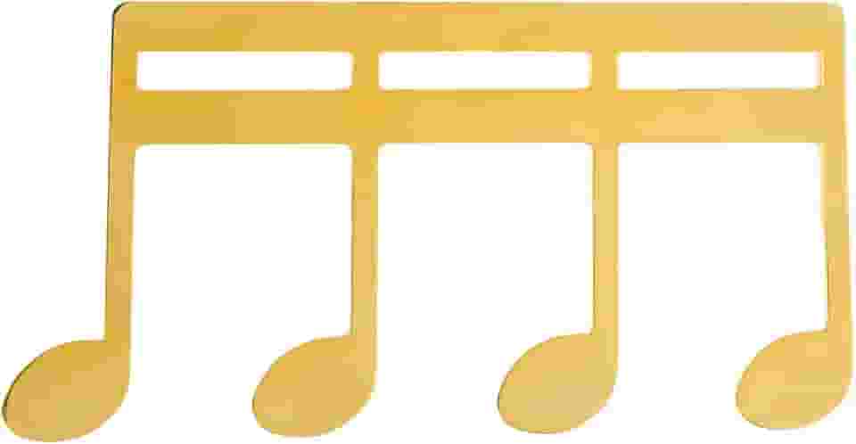 Clipe de partitura grcfumo, padrão de metal note delicado clipe de música, partituras para piano violão (Ouro)