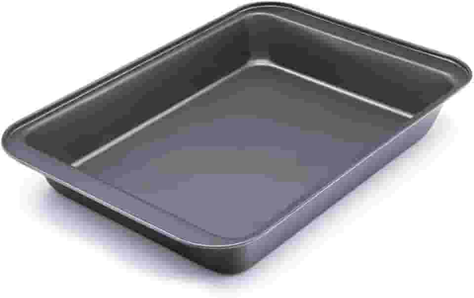 Importado – Assadeira Forma Retangular Antiaderente com Revestimento Interno 32x22x5 cm