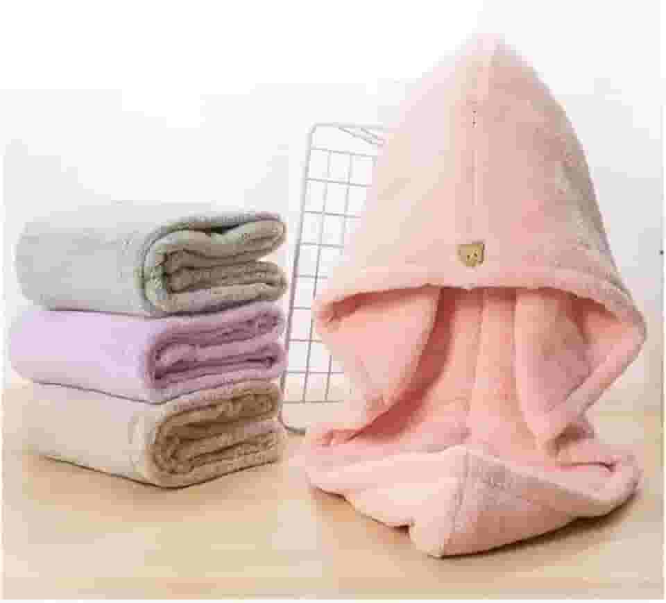 Toalha Mágica para Secar Cabelo de Microfibra