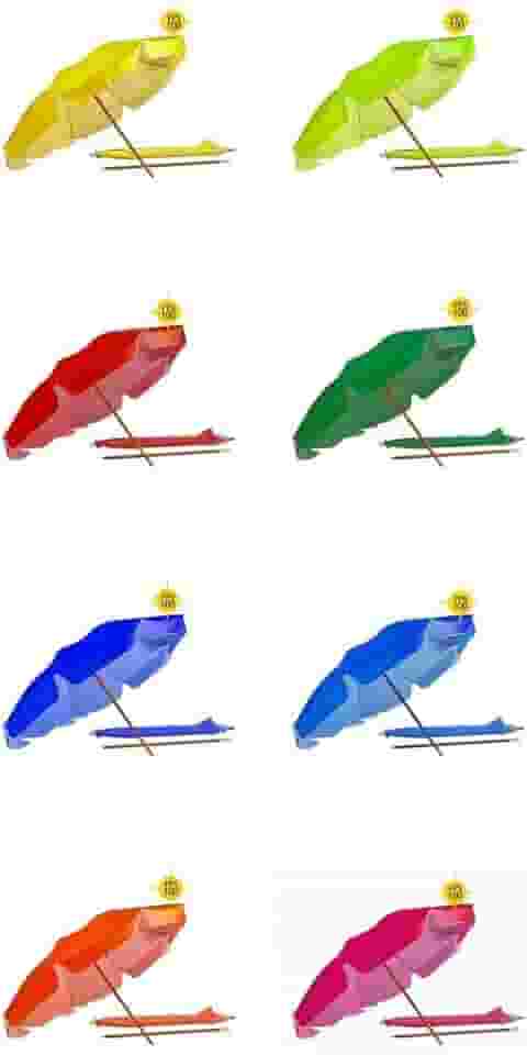 BELFIX Guarda-Sol Bagum Vara De Madeira Bel Fix 80 X 8 M