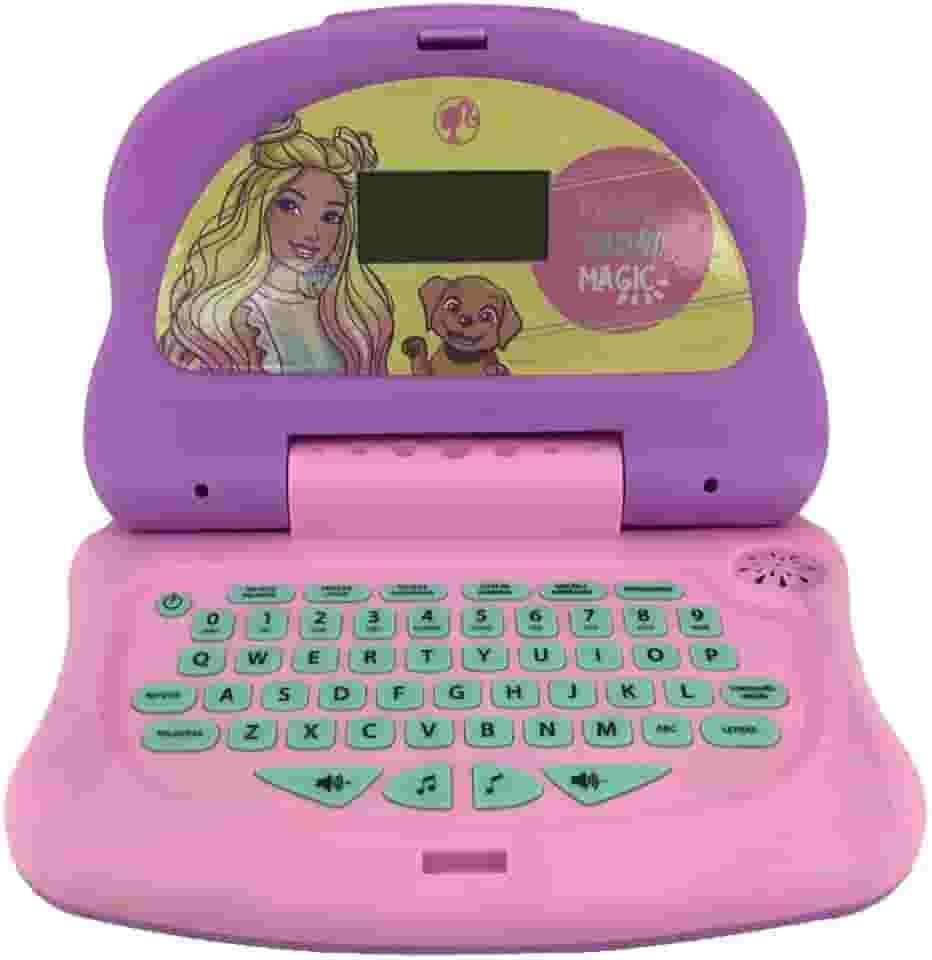 Candide, Laptop Infantil, Barbie Charm Tech, Brinquedo Educativo - Bilíngue