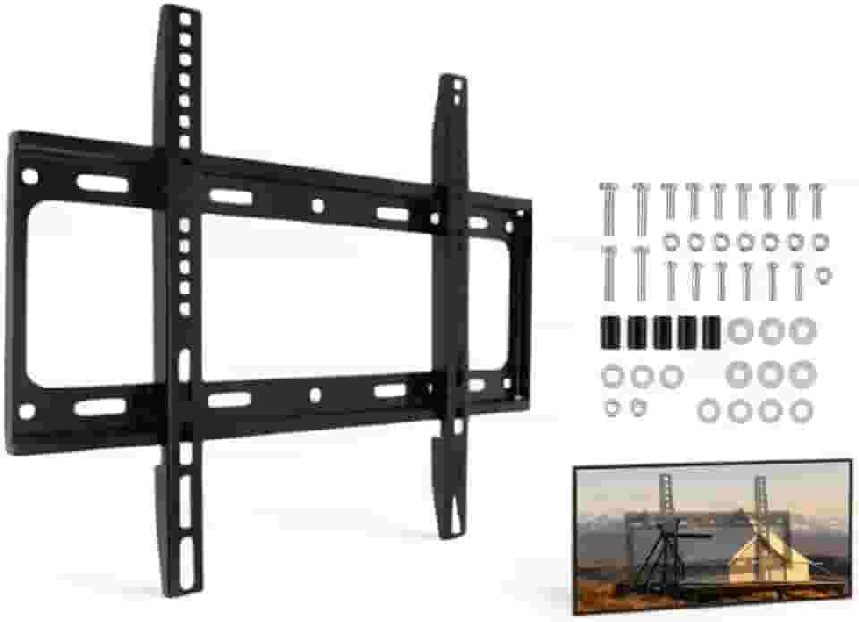 Suporte TV Universal Fixo de Parede Para Televisões de 26 a 55 Polegadas Feito em Aço Carbono