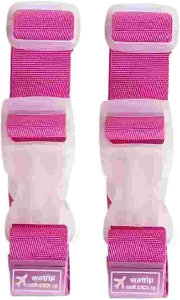 Kit 2 clip para mala de viagem bagagem mochila prender bolsas objetos (Rosa)