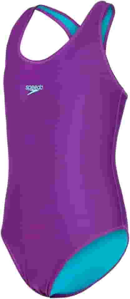 Maiô Infantil, Speedo, Vital 3, Lycra Lisa com Costas Nadador, tamanho 10 - Azul celeste