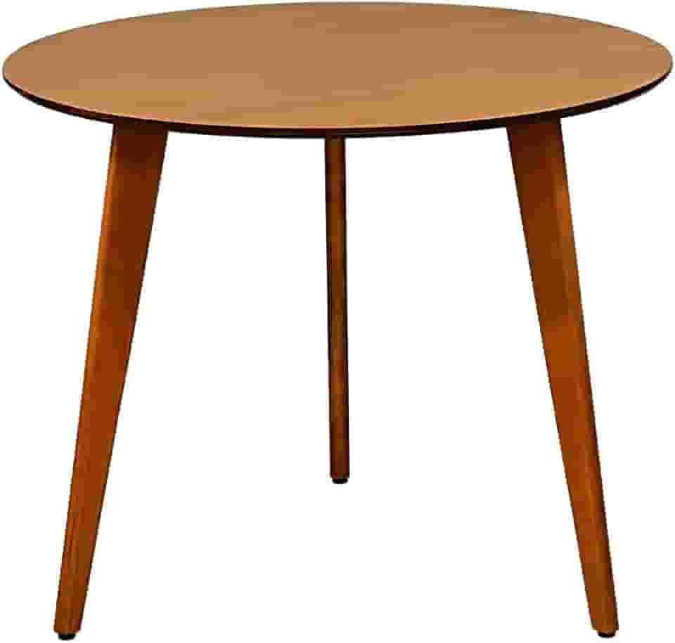 Mesa De Jantar Redonda Júlia 60cm - Pés Em Madeira Maciça