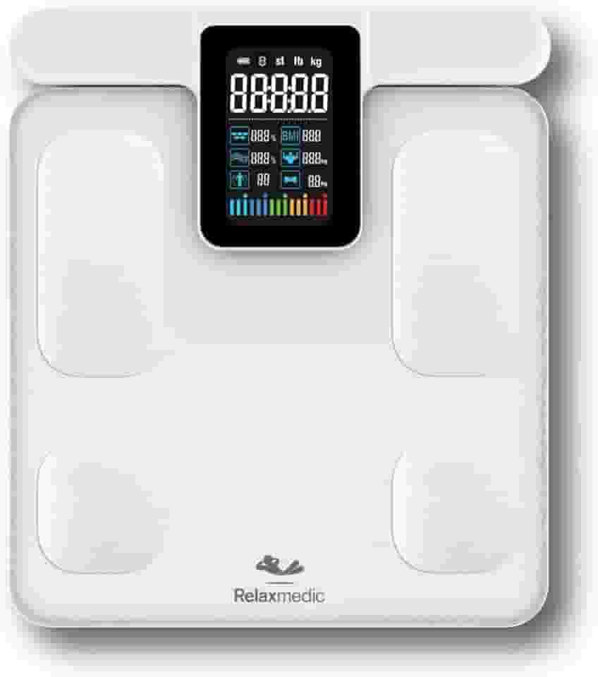 Balança Bioimpedância Corporal Digital BodyScan Corpo Inteiro - Relaxmedic