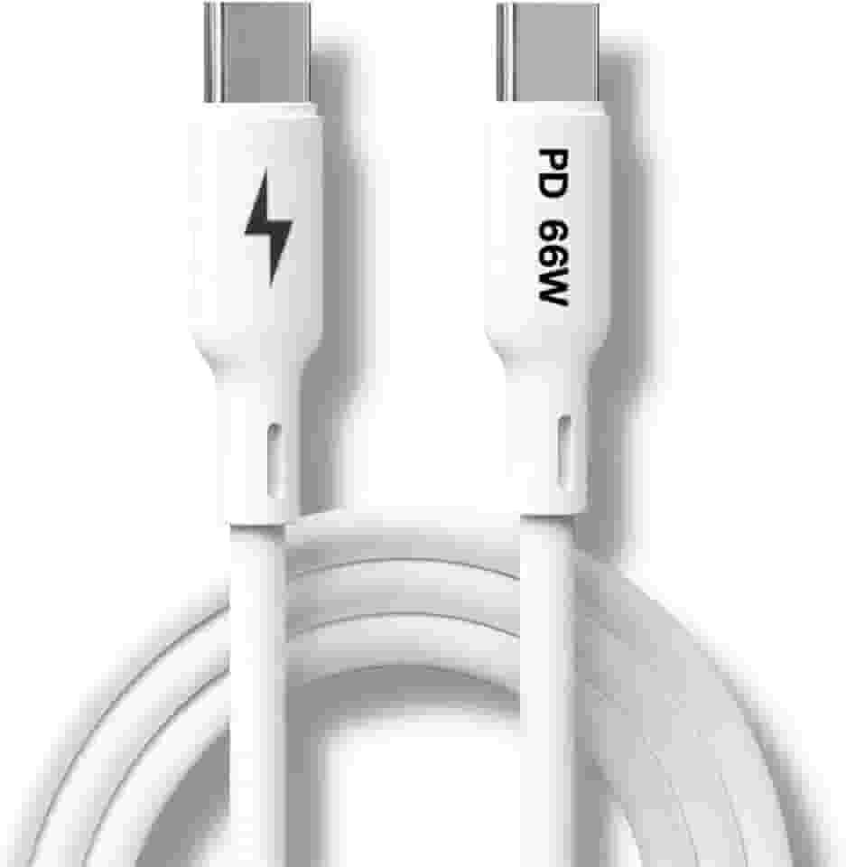 Cabo Tipo-C para Tipo-C 66W Turbo Ultra Rapido Reforçado Compatível Com iPhone 15,16 iOS e Android Notebook Tablet Carregamento Transferência de Dados EXC11 - Premium®