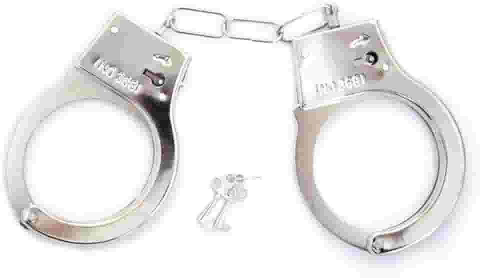 Algemas Policial Brincadeira Aço Inox Invictus