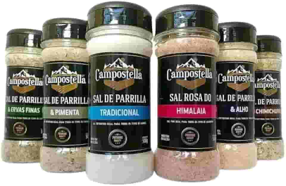 Kit Sal De Parrilla Para Churrasco + Sal Rosa Campostella