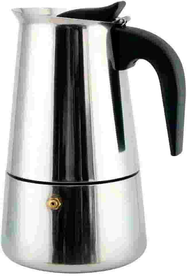 Cafeteira Italiana Expresso 200ml em Inox Para 4 Xícaras