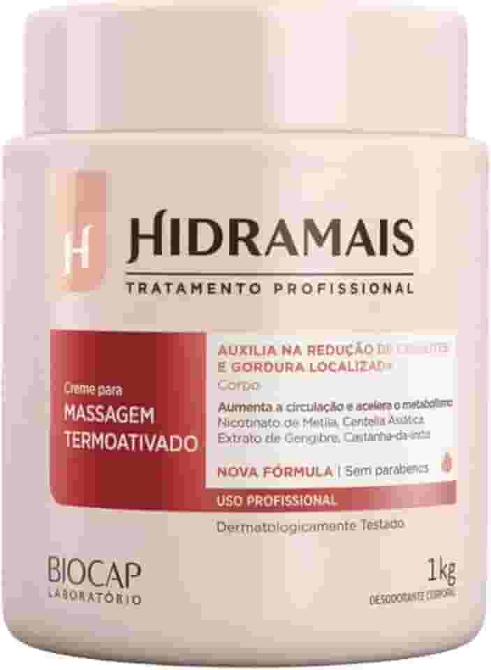 Creme Para Massagem Corporal Termoativado 1kg - Hidramais