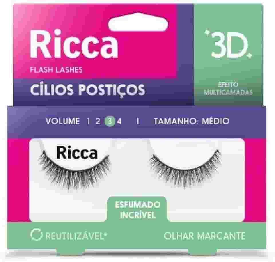 RICCA CÍLIOS 3D VOL. 03 MÉDIO - 406