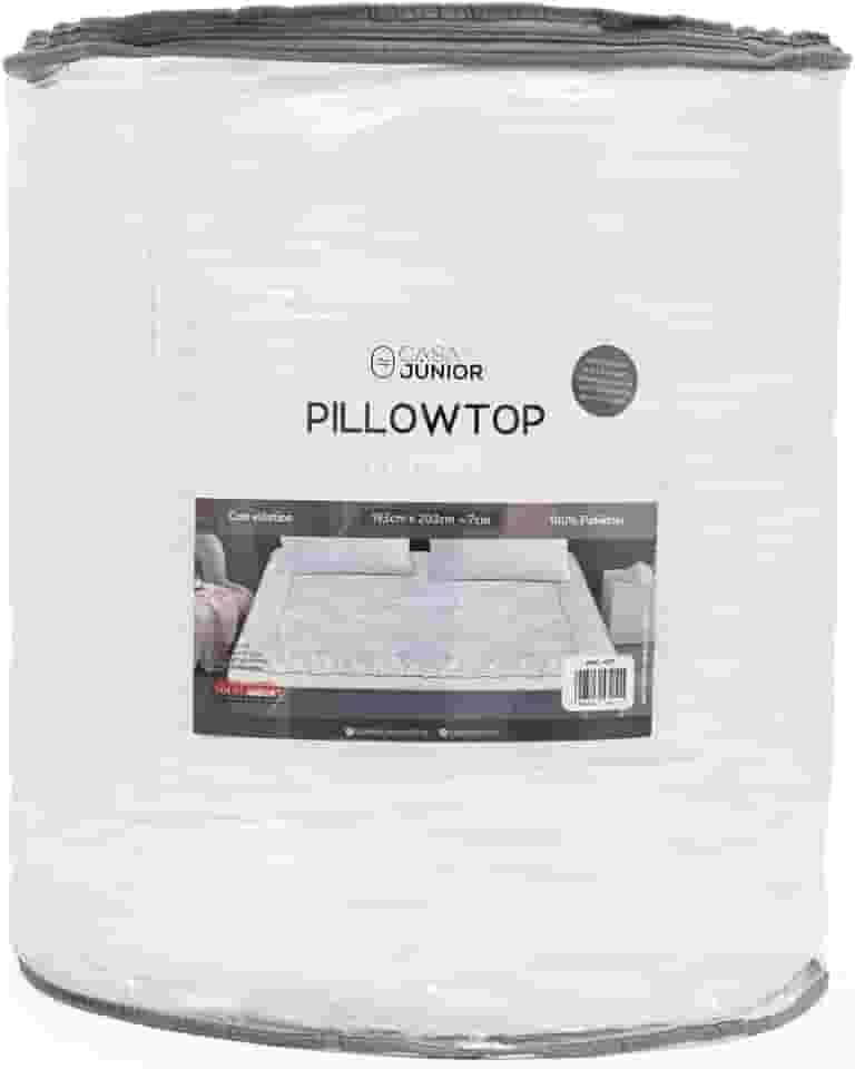 Pillow Top 7 cm de Altura de Conforto Extra para Seu Colchão - Casal - Fibra Siliconizada