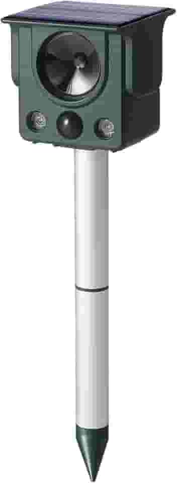 Repelente de animais ultrassônico ao ar livre para gatos/pássaros/veados/gambá/ratos/esquilos