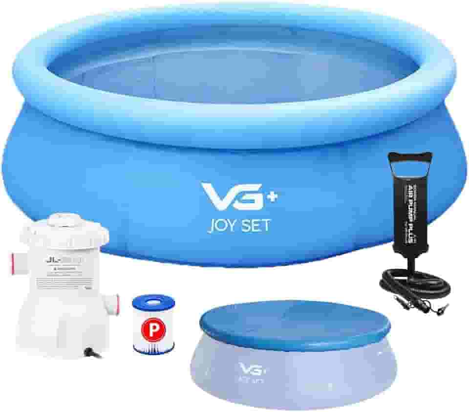 Piscina Inflável Joy Set 2490L Circular 240cm com Filtro Capa Bomba VG Plus (110, Volts)