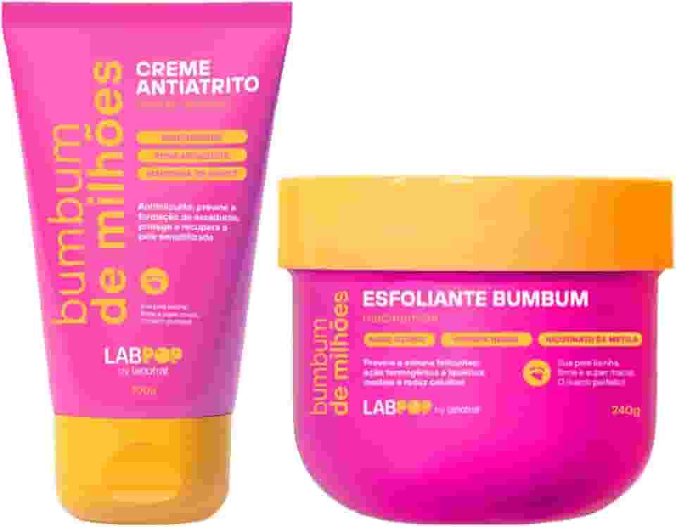 Kit Bumbum De Milhoes Creme Antiatrito E Foliculite + Esfoliante Labotrat 240g