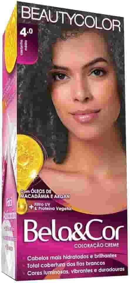Coloração Bela&Cor - 4.0 Castanho Médio