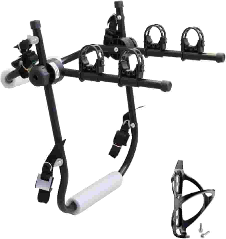 TRUE SPORT Suporte Transbike Universal para 2 Bicicletas, Compatível com Carros Sedan, Hatch e SUV, Preto