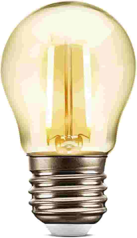 Lâmpada Filamento LED G45 2W 2200K Elgin Bivolt Ambar Luz Amarela Quente - Vintage, Retrô, Decoração