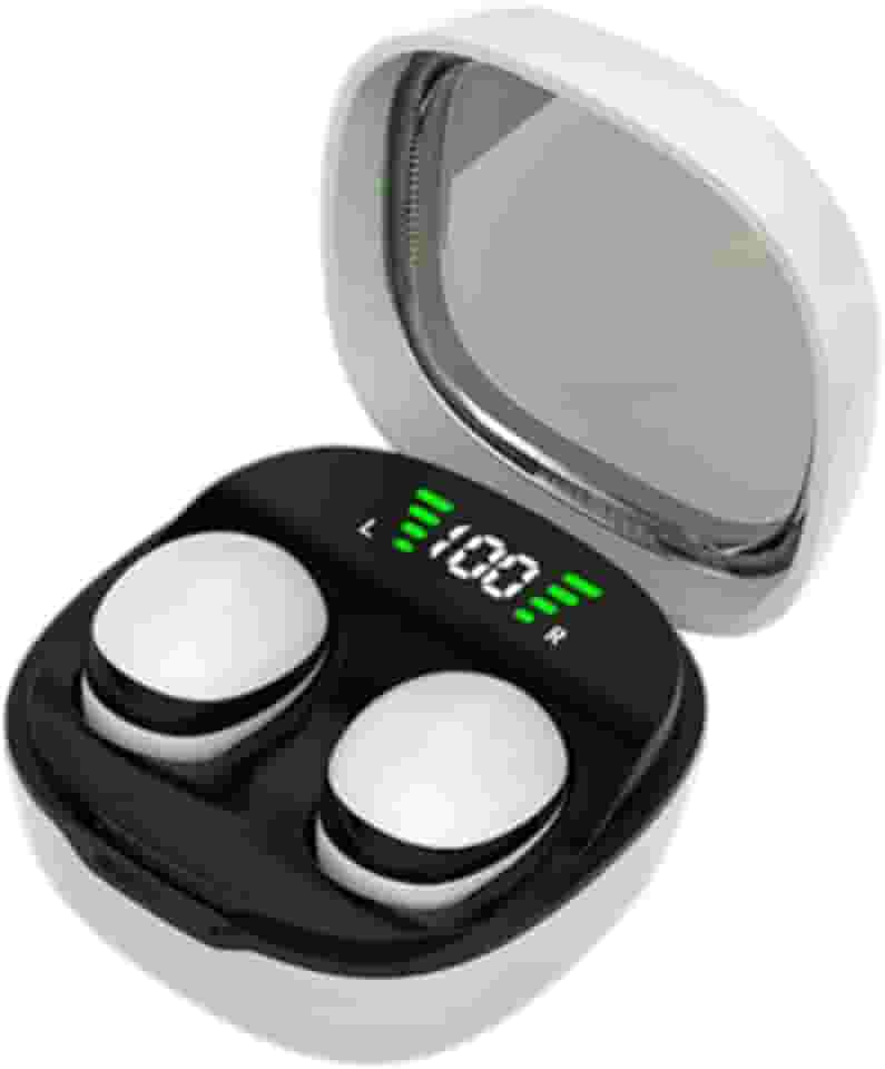 Fones de Ouvido Intra-auriculares para Dormir Fones de Ouvido com Cancelamento de Ruído Fone de Ouvido para Dormir Sem Fio 5.3 Fone de Ouvido para Lap, Branco