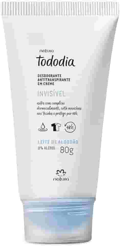 NATURA TODODIA DESODORANTE CREME ALGODAO INVISIVEL 80G