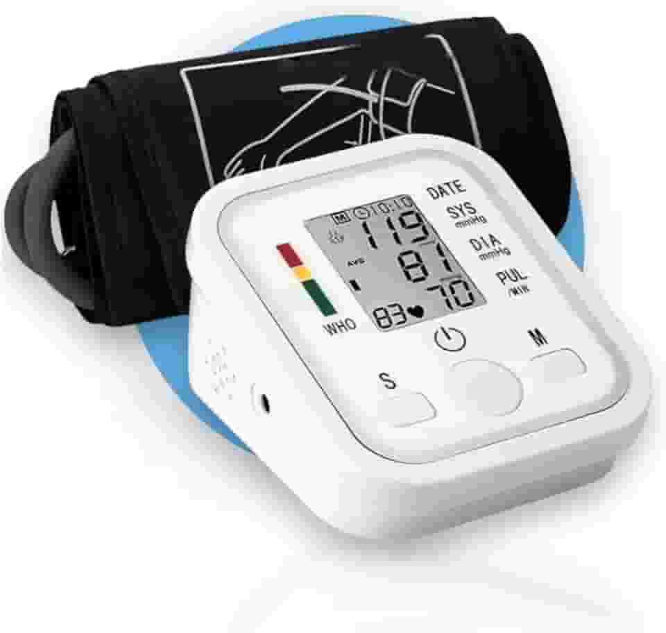 Aparelho de Pressão Arterial Digital de Braço Automático – Medidor de Pressão, Monitor Inteligente com Tela LCD Grande, Detecção de Arritmia, Fácil de Usar