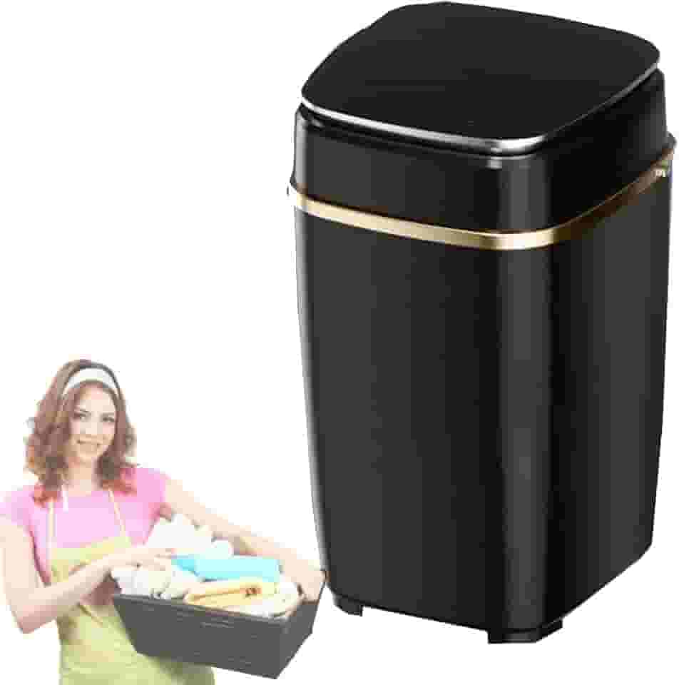 Máquina de lavar portátil, mini máquina de lavar de 6,5 kg com centrifugadora e escova para sapatos removível máquina de lavar e secar elétrica compacta para roupa interior e roupas pequenas