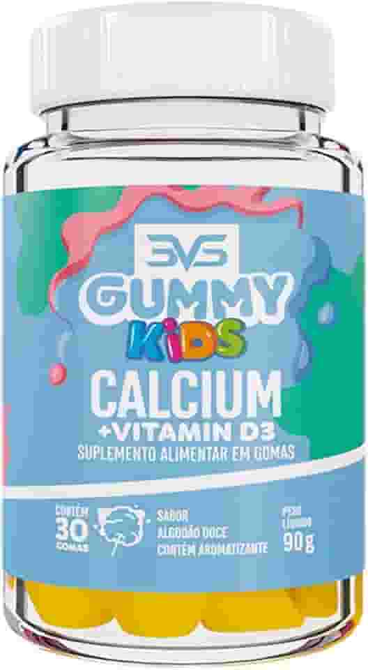 3VS Nutrition Gummy Kids Cálcio + Vitamina D3 Sabor Algodão Doce