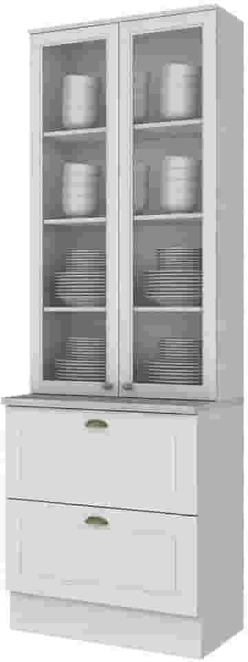 Cristaleira 2 Portas 2 Gavetas Americana Henn