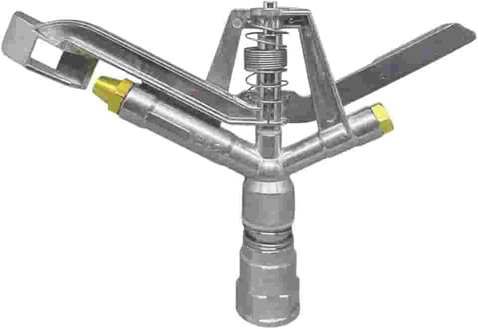 Aspersor Canhão Giratório de Metal para Irrigação de Jardim Cinturão Verde Horta