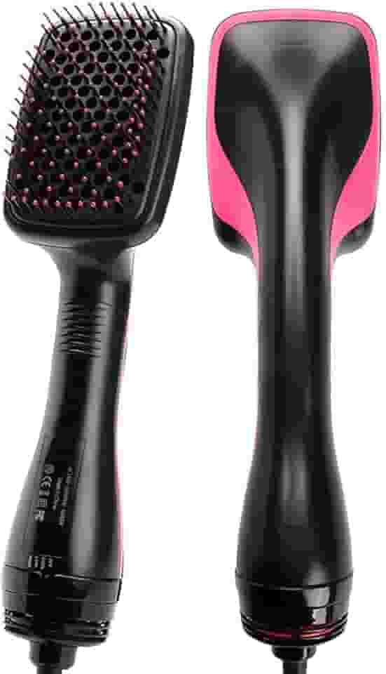 Escova Secadora Elétrica 127V Rosa Com Ajuste De Potência E Cerdas Desembaraçantes – Seca, Alisa E Modela Cabelos Rapidamente Com Brilho, Volume Controlado E Resultado Profissional Em Casa