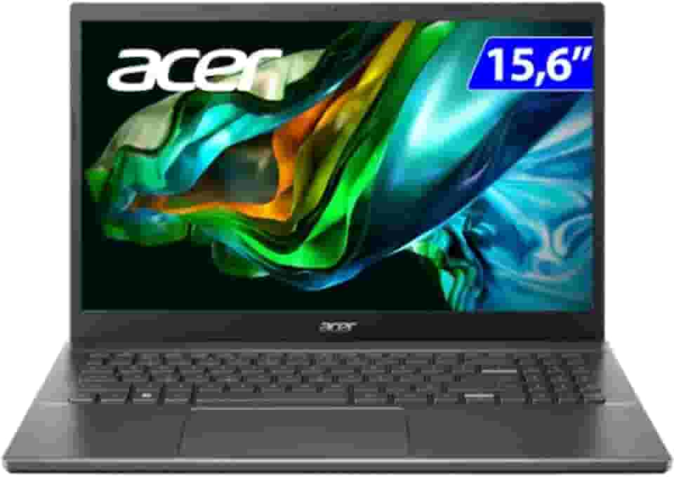 Notebook Acer Aspire 5 A515-57-55B8 Intel Core i5 12º Geração 8GB RAM 256GB SSD (UHD) 15.6" LED Full HD TN 60hz Cinza aço Windows 11H
