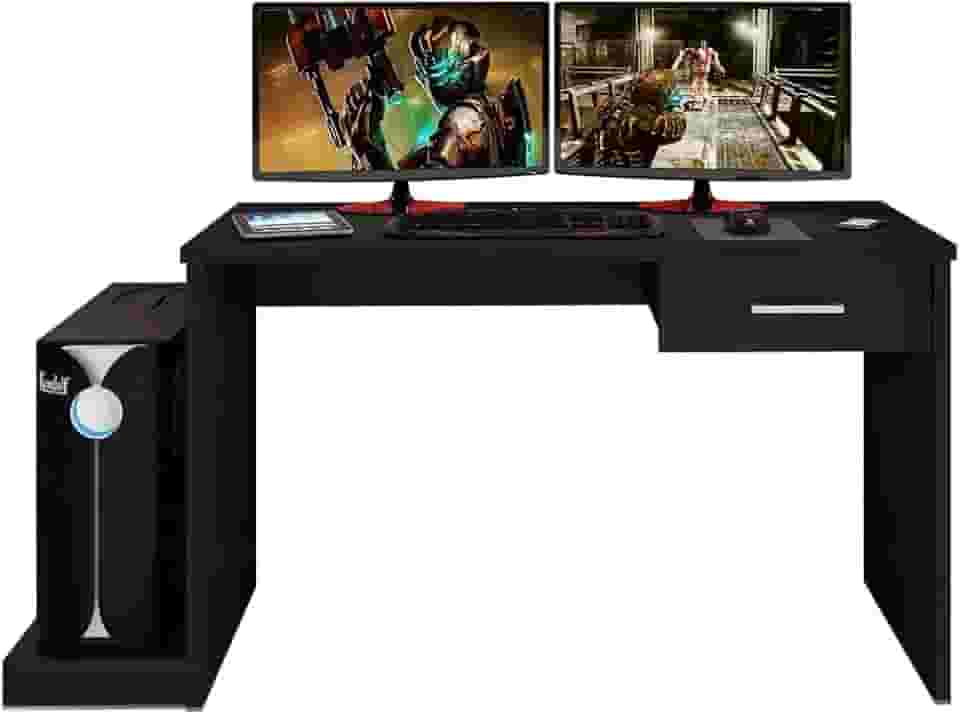 Mesa para Computador Notebook Desk Game DRX 9000 Preto - Móveis Leão