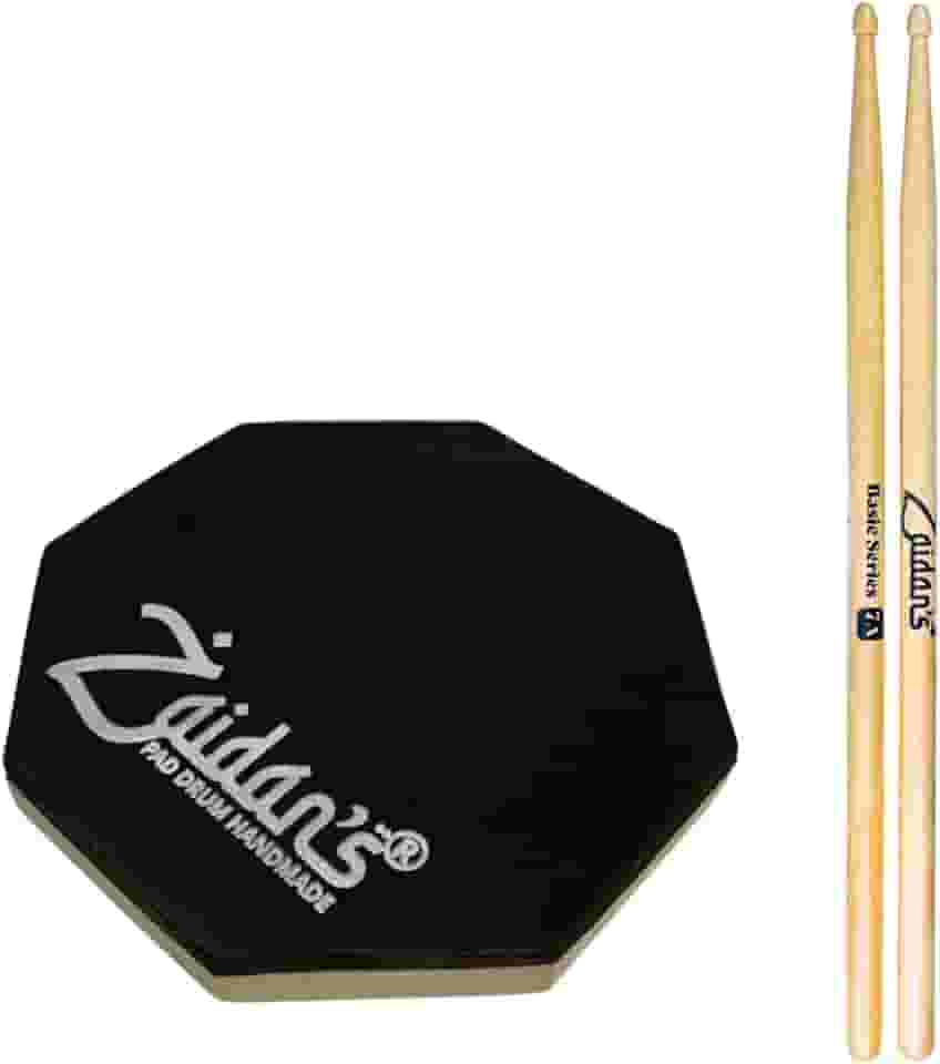 Pad Estudo Bateria Praticável 15cm ou 6 Polegadas + Par Baquetas Basic Series Zaidan's By Spanking (7A)