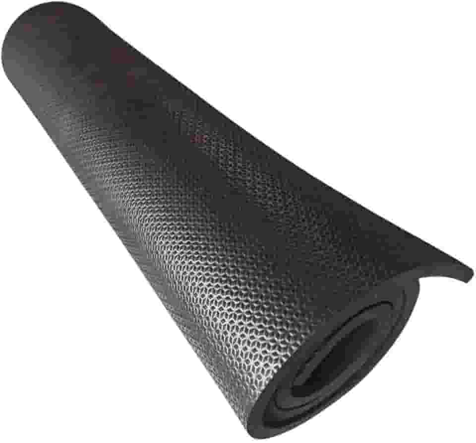 Tapete Colchonete (Yoga, Pilates, Fitness, Ginástica) 1m x 50cm x 10mm (Preto)