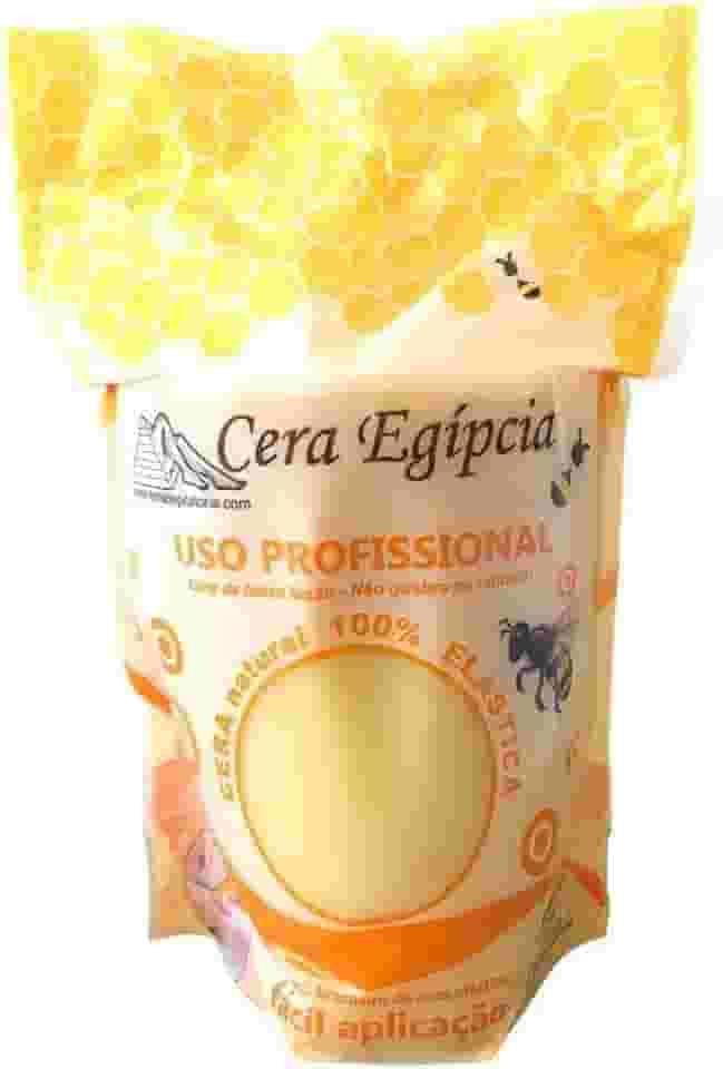 Cera Quente Depilatória Egipcia Elástica Anestésica Mel 500g - Cera Egipcia