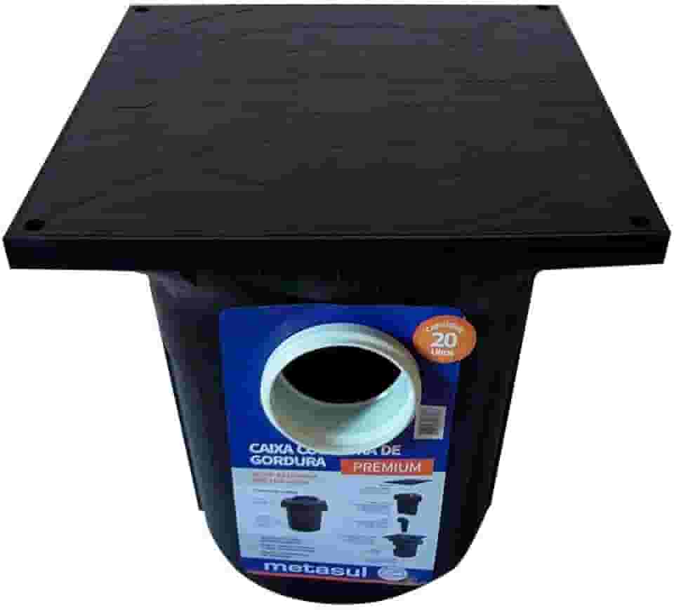 Caixa de Gordura Premium Com Cesto 410x410x480mm - Metasul