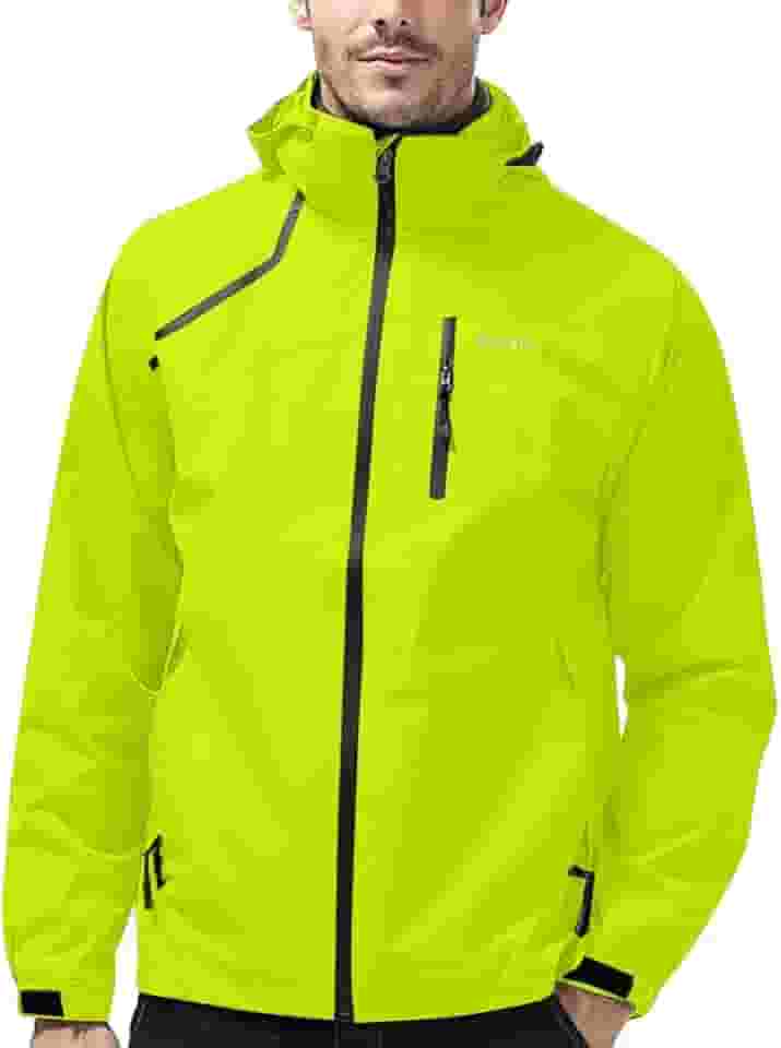 Jaqueta masculina leve, impermeável, à prova de vento, com capuz, para corrida, caminhada, ciclismo, viagem, M-7GG