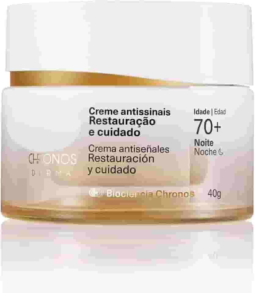 Creme Antissinais Restauração e Cuidado 70+ Noite Chronos Derma 40 g