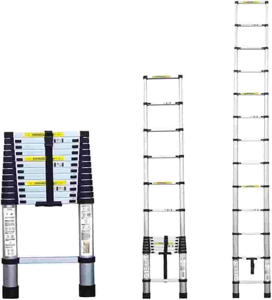 Escada Telescópica Aluminio Fortt 3.8m 13 Degraus - ETA01-3.8m