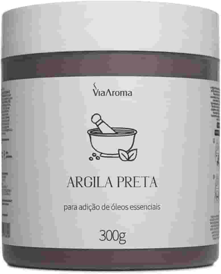 Argila Preta - Possui Ação Detox e Revitalizante| Indicado Para Todos Tipos De Pele 300g - Via Aroma