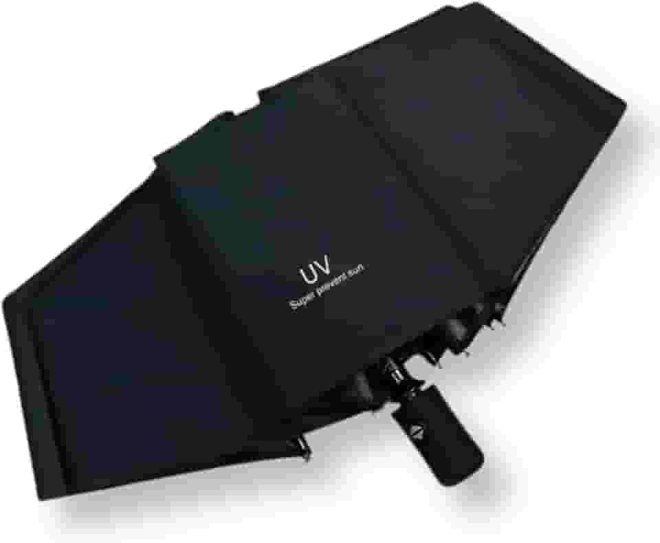 Guarda-Chuva UV Automático 8 Varetas, Proteção Solar UPF 50+, Sistema Anti-vento, Blackout
