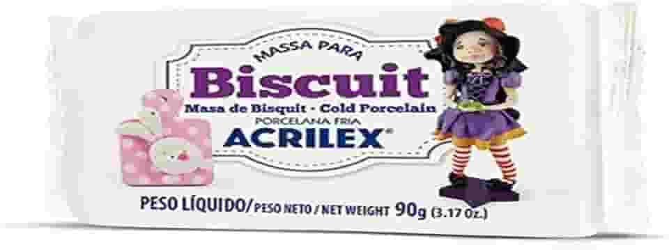 Acrilex - Massa 90G Para Biscuit Branco Acrilex 74900519