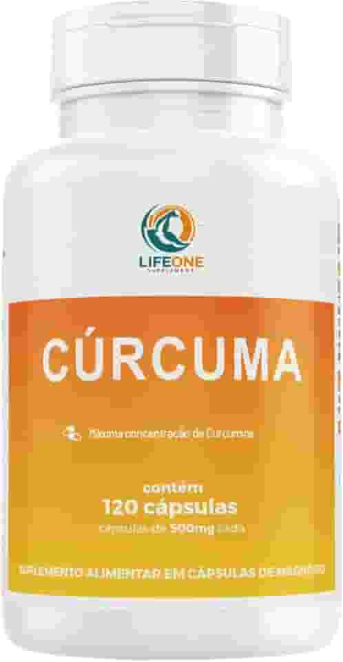 Curcuma Longa 500mg, 120 Cápsulas, Life One