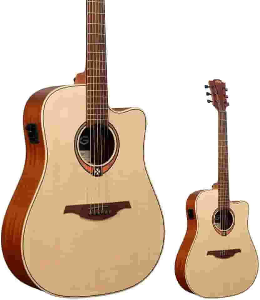 Violão Elétrico Folk Tampo Sólido Lâg T70DCE-NAT Natural