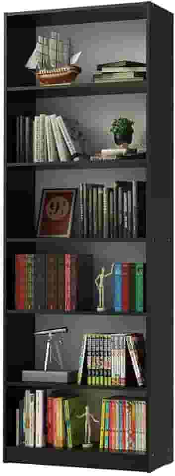 Estante Livreiro Madesa 6908 com 6 Nichos - Preto