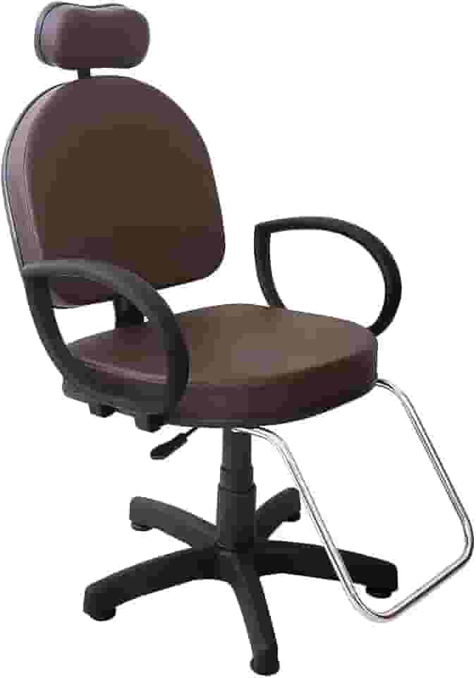 Cadeira Poltrona Salão Cabeleireiro Café Roma Com Pistão A Gás