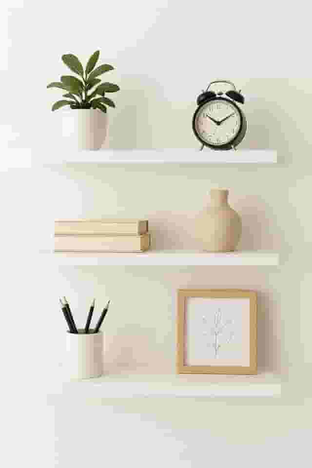 Kit 3 Prateleiras 40x20 com Suporte Invisível em MDP Branco TX Decoração Moderna e Sofisticada