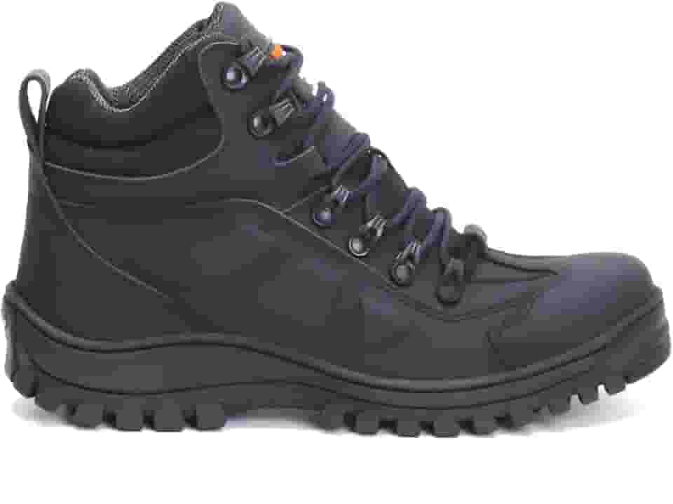 Bota Adventure Trilha Couro Legítimo Palmilha Gel Anatômica 1901 com CA Preto