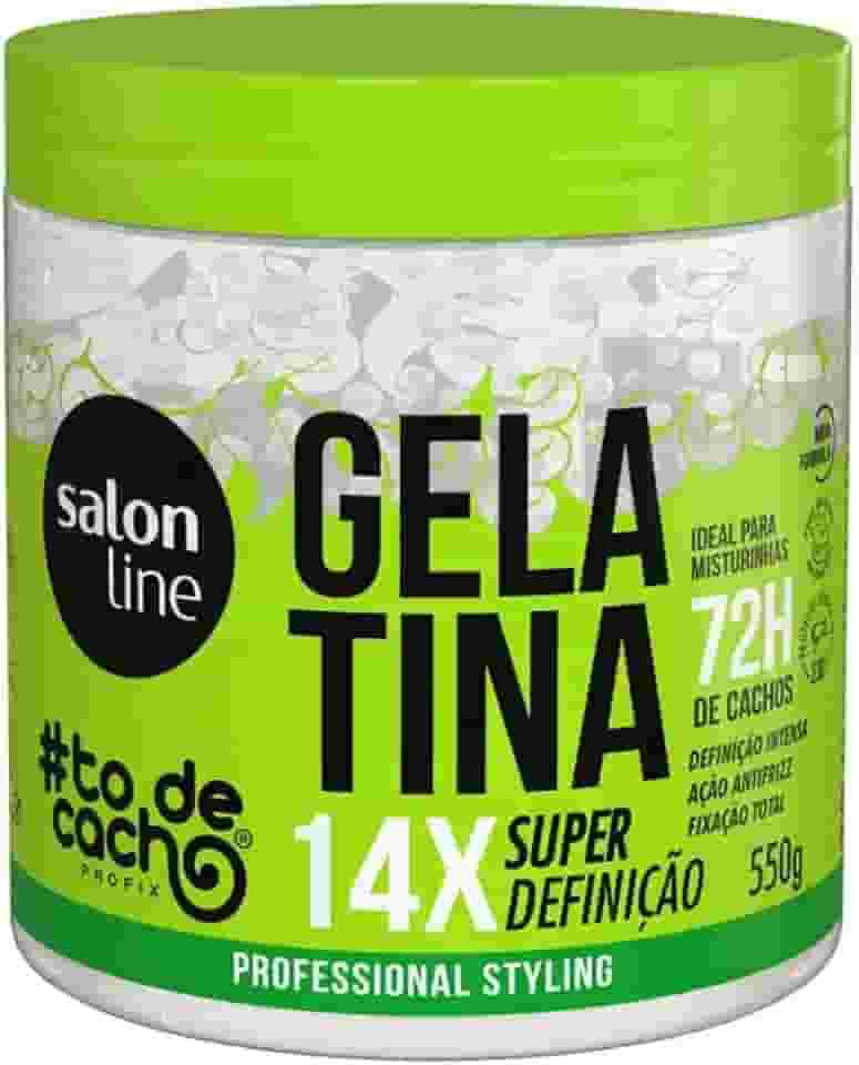 Salon Line, Gelatina Capilar, ToDeCacho, Super Definição, Vegana - Cabelos Ondulados, Cacheados e Crespos, 550 g